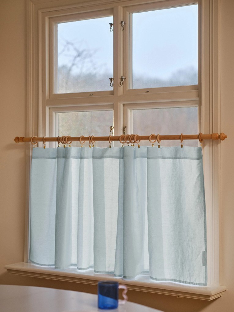 Katoenen lichtfilterend gordijn met roedezak Lina, B 250 cm