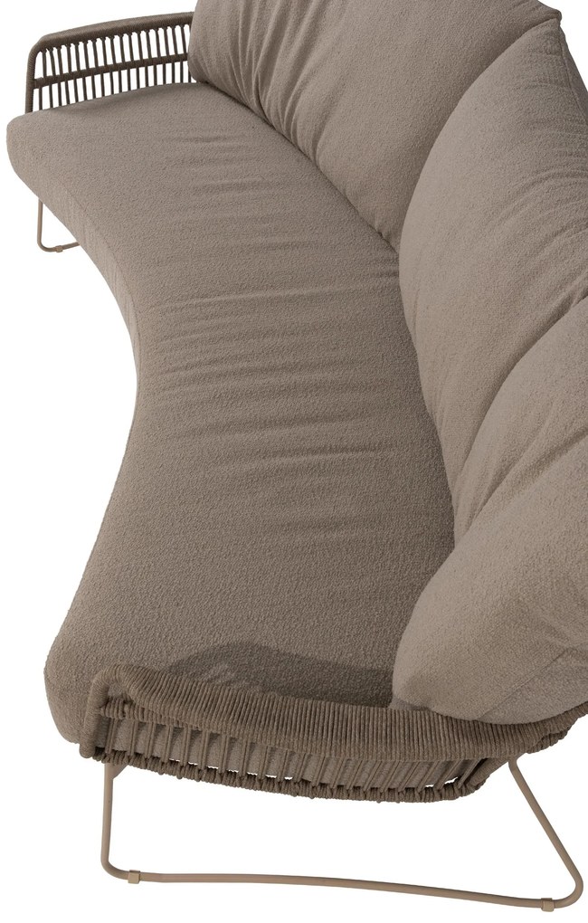 4 Seasons Outdoor Botanic 3-zits loungebank SALE Loungebank taupe weerbestendig