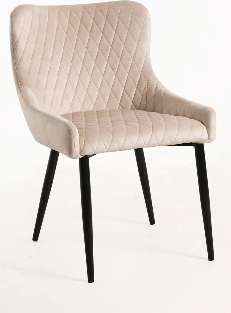 Set van 4 Sanda Fluwelen Stoelen