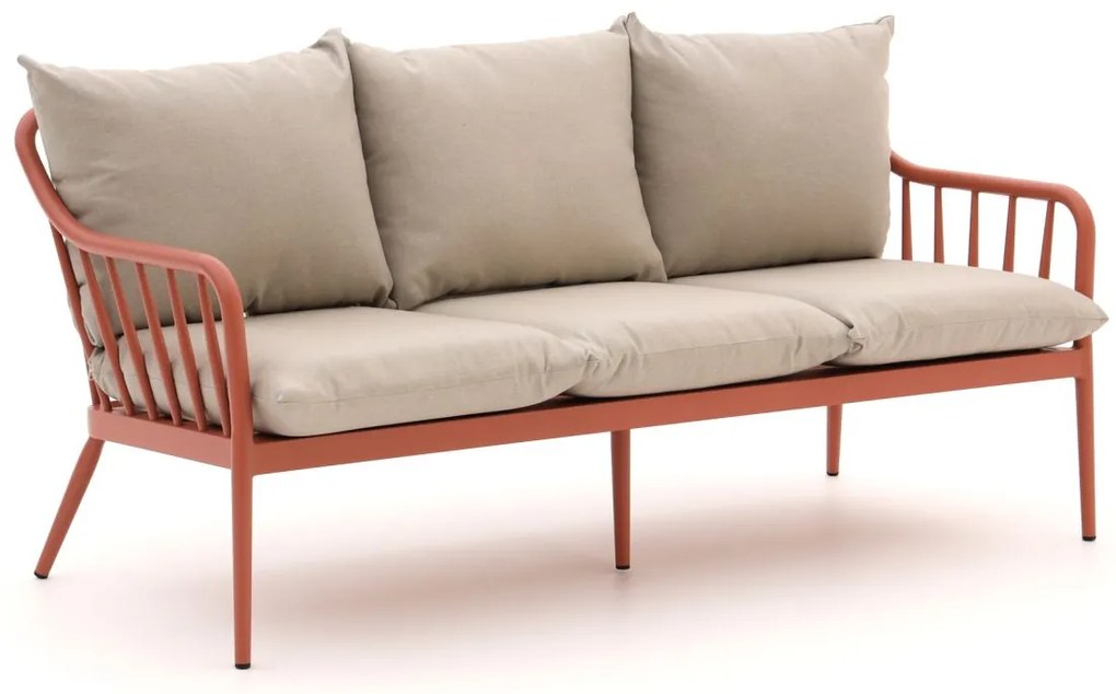 Loungebank Tuin Manifesto   | Aluminium | 3 personen | Tuinbank Oranje | 190cm | Incl. kussens | Kees Smit Tuinmeubelen