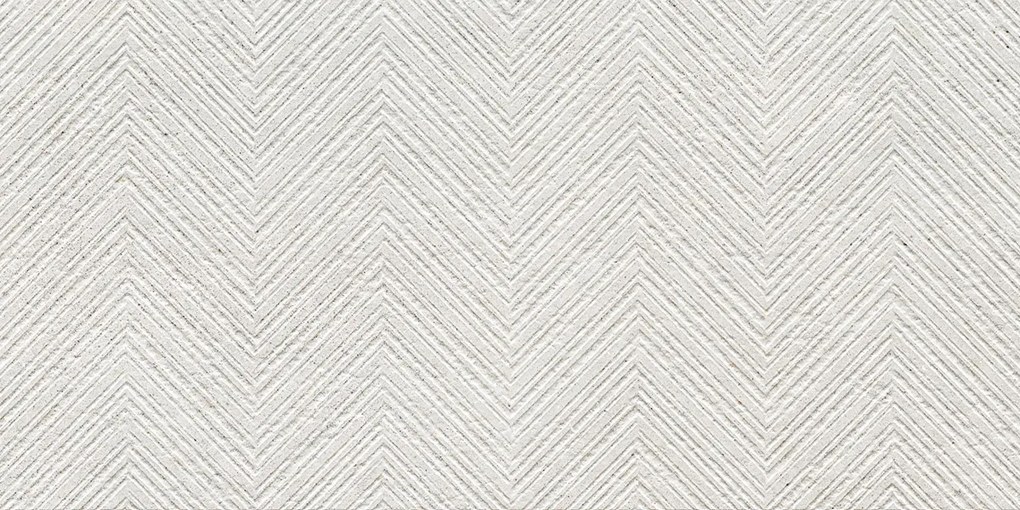 Jabo Borneo White wandtegel geometrisch 60x120cm gerectificeerd