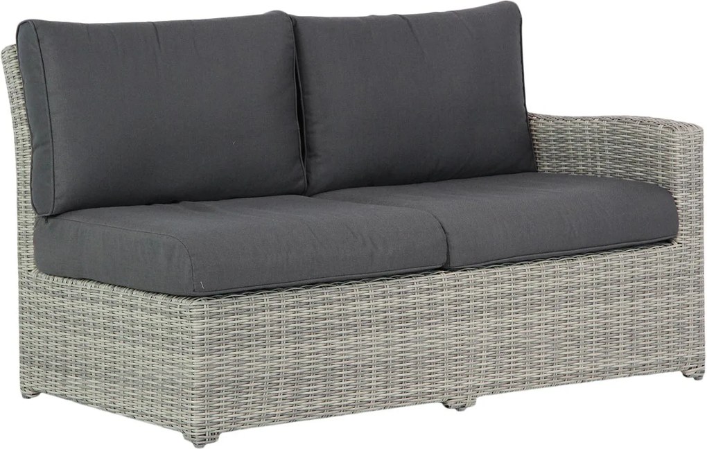 Hoek loungeset 5 personen Wicker Grijs  Garden Collections Giardino