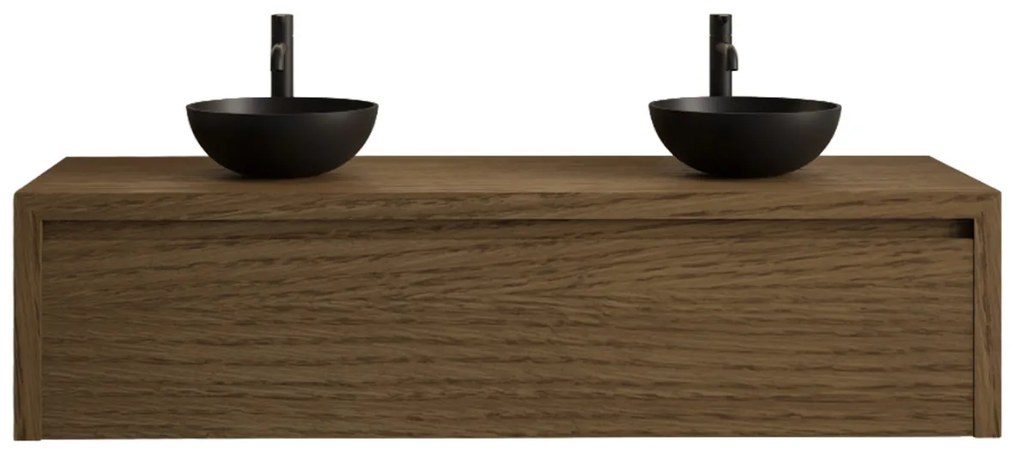 Gliss Design Ares badmeubel 120cm castle brown zonder waskom