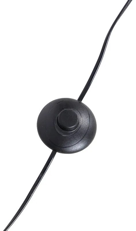 Tripod zwart met linnen kap zwart 45 cm - Tripod Classic