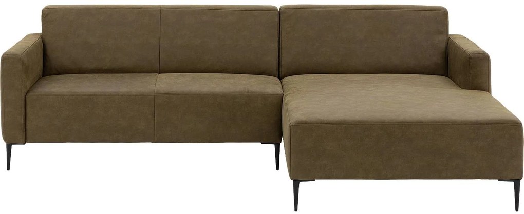 Goossens Key West groen, micro leer, 2,5-zits, modern design