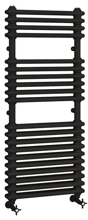 Eastbrook Imperia 2 koloms handdoekradiator 50x115cm 999W zwart mat