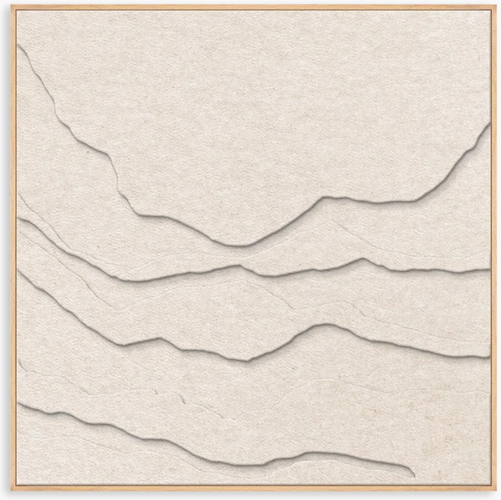 Akoestische wanddecoratie Tonefield met houten frame