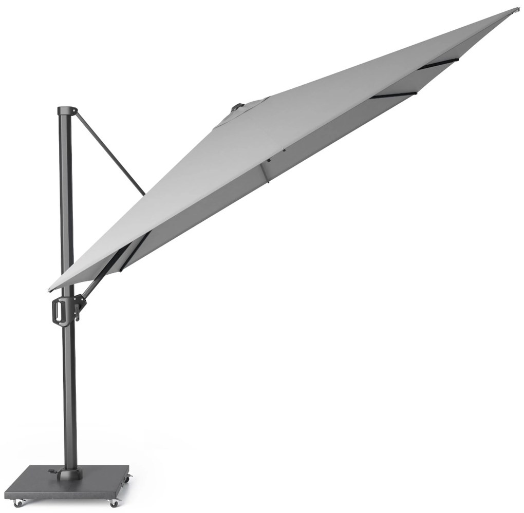 Platinum Challenger zweefparasol 3x3m T1 (incl. voet + hoes) light grey