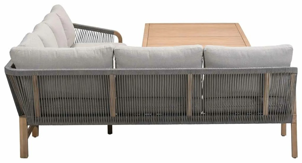 Garden Impressions Alora lounge dining set 3-delig links - grey sand