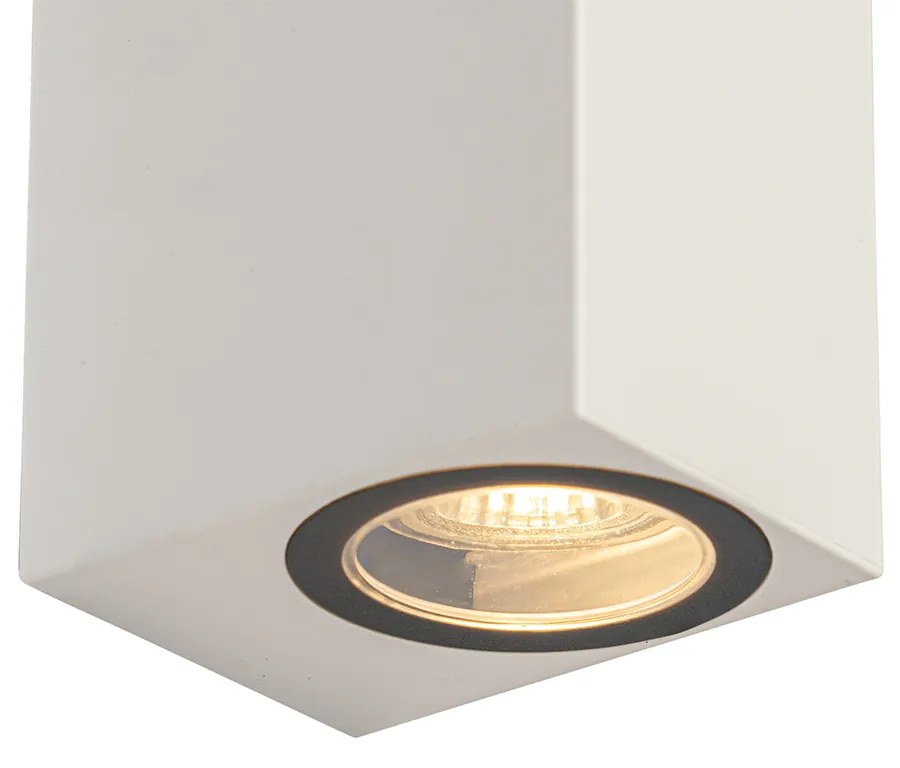 Moderne buiten wandlamp wit kunststof 2-lichts - Baleno Modern GU10 IP65 Buitenverlichting
