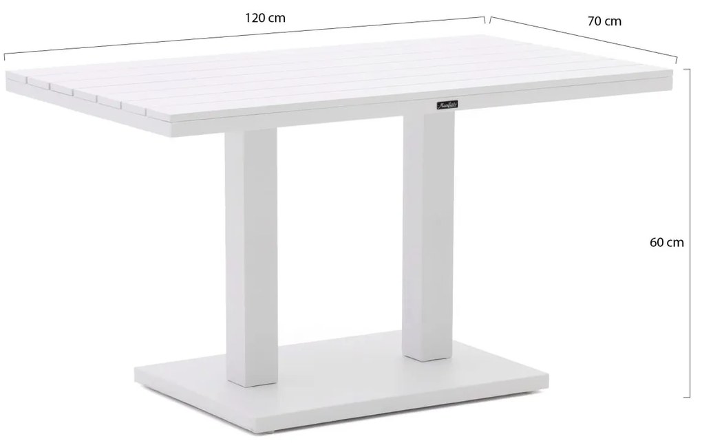 Manifesto Ciro lounge/dining tuintafel 120x70x68cm