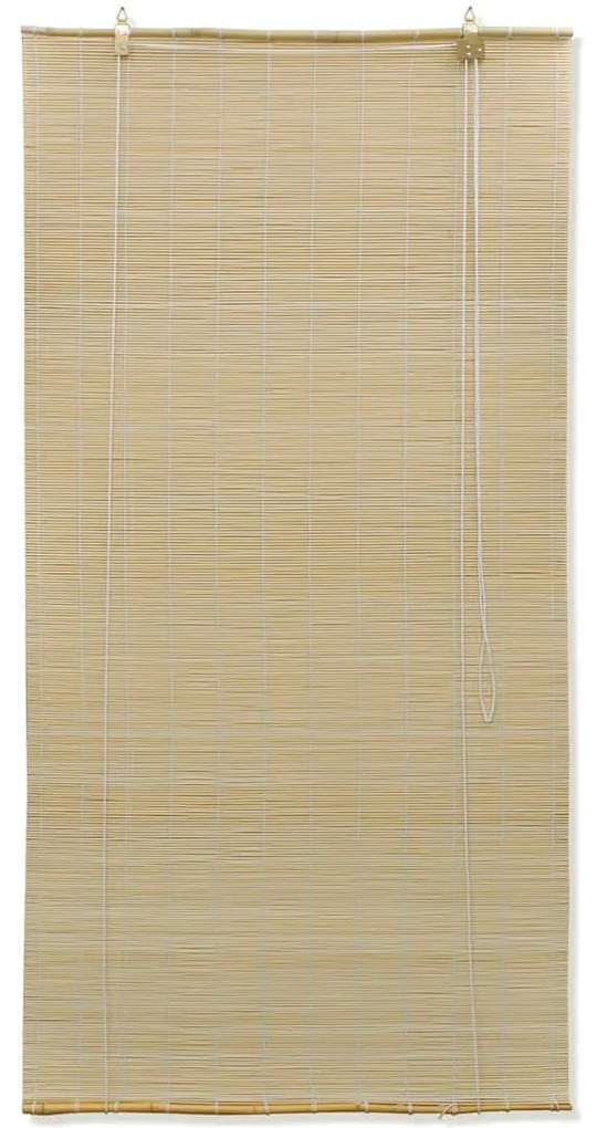 vidaXL Rolgordijn Bamboe 140 x 160 cm (Naturel)