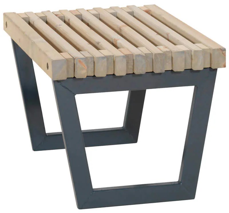 Tuinbank/tafel Siesta | Dennenhout grijs gebeitst | 80 cm breed