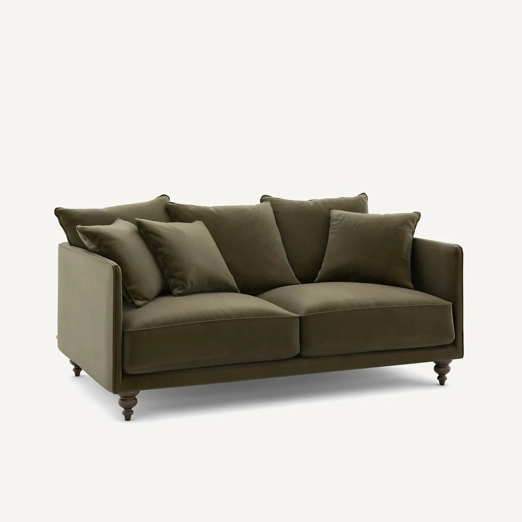 3-zits compacte fluwelen zetel, Lazare