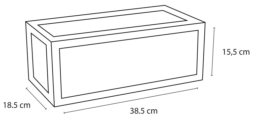 Differnz handdoekrek voor fontein 37.5x18.5cm zwart