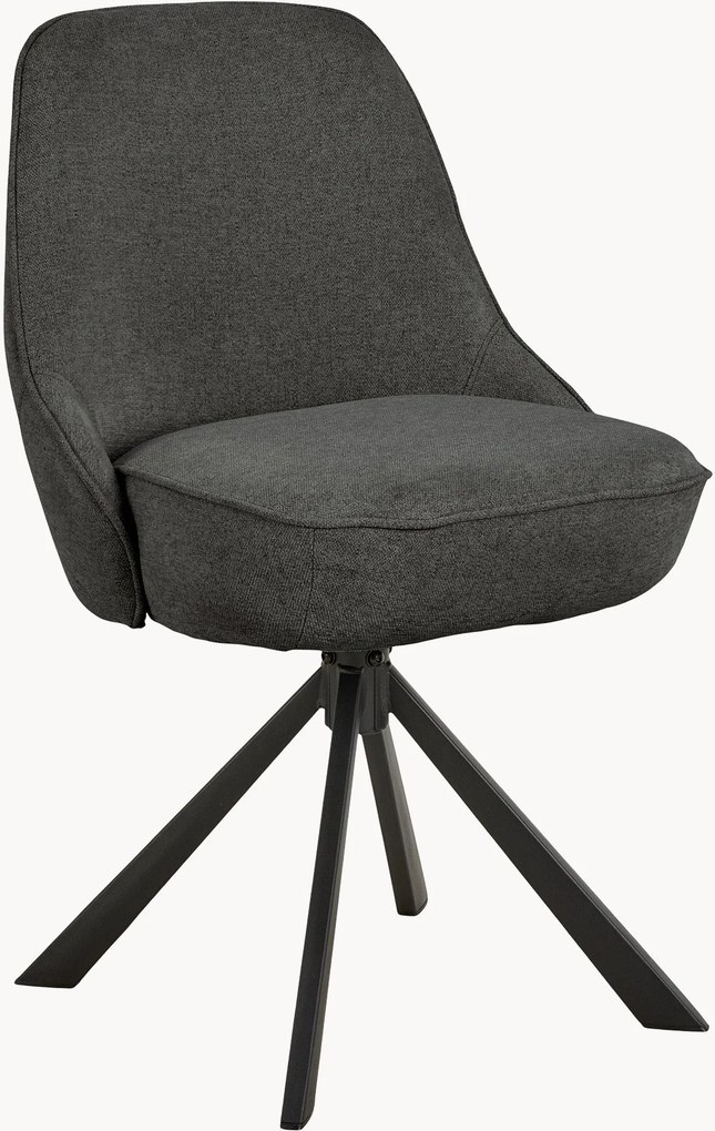 Gestoffeerde draaibare eetkamerstoelen Carlton, 2 stuks
