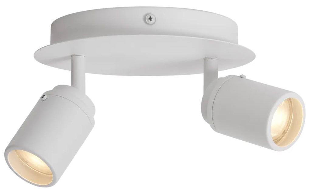 Moderne badkamer spot wit 2-lichts IP44 - Ducha