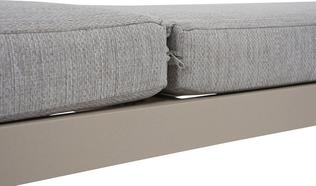 Lifestyle Garden Furniture Mateo Ligbed Met Kussen Loft/earth Aluminium Taupe