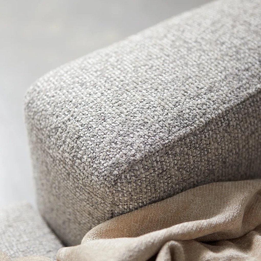 PEPP Interiors Como Grote Bank Met Ronde Chaise Longue Links Beige Mix Puente 09