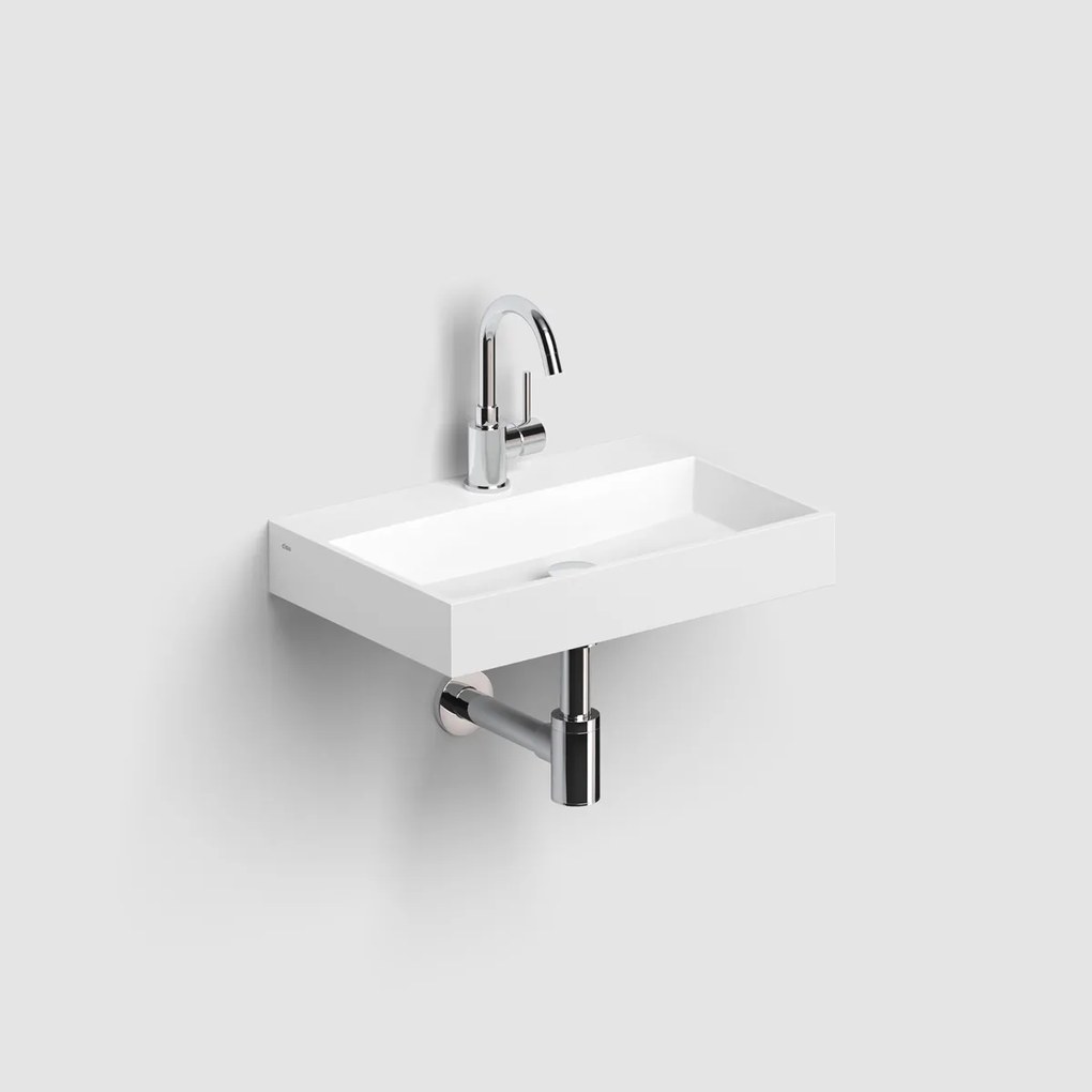 Clou Mini Wash Me Plus fontein solid surface 48cm wit mat
