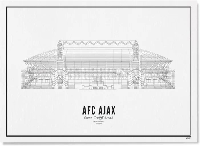 WIJCK AFC Ajax Johan Cruijff ArenA print