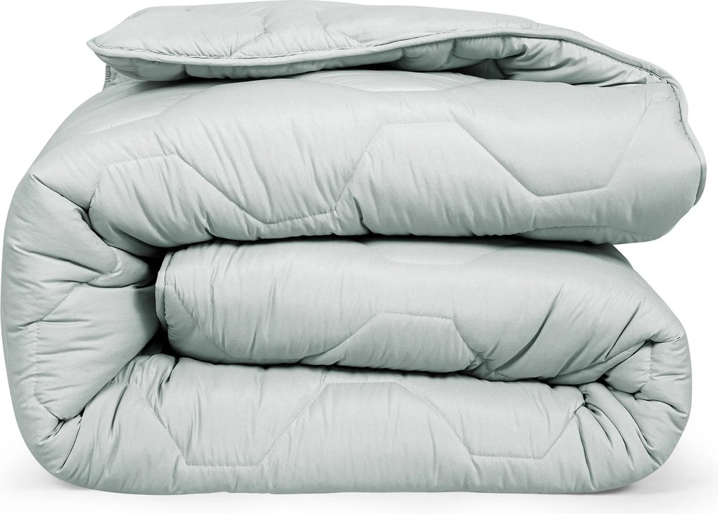 Dekbed 2 in 1 - Wasbaar dekbed zonder overtrek - 140x200 - licht grijs