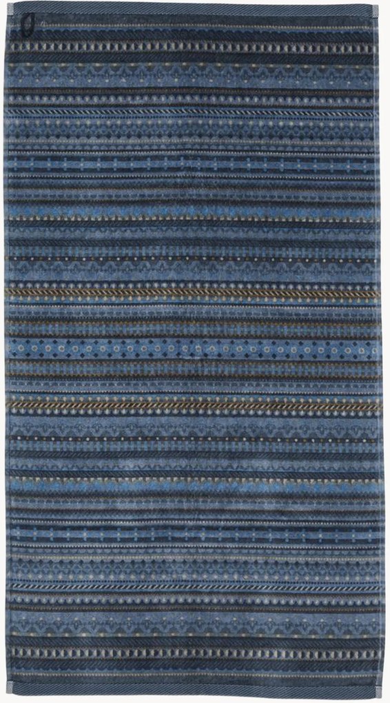 Handdoek Geometric Print van velours en terrykatoen