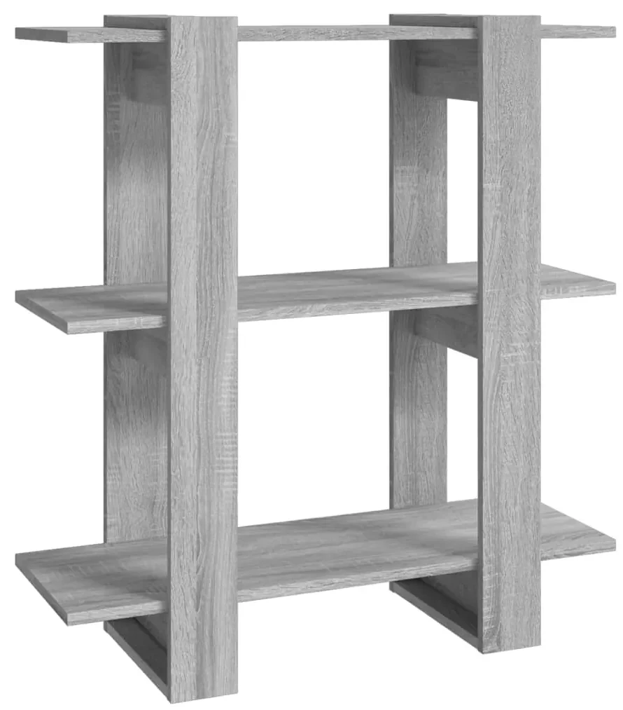 vidaXL Boekenkast/kamerscherm 80x30x87 cm grijs sonoma eikenkleurig