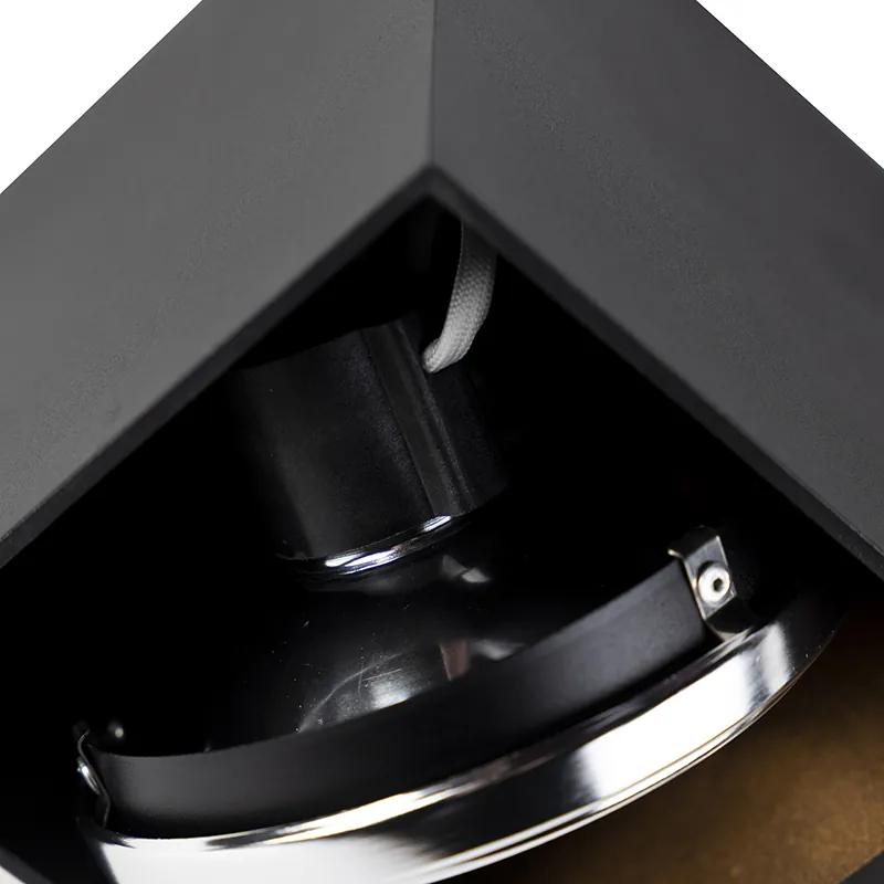 Design Spot / Opbouwspot / Plafondspot zwart rechthoekig 2-lichts - Box Modern G9 Binnenverlichting Lamp