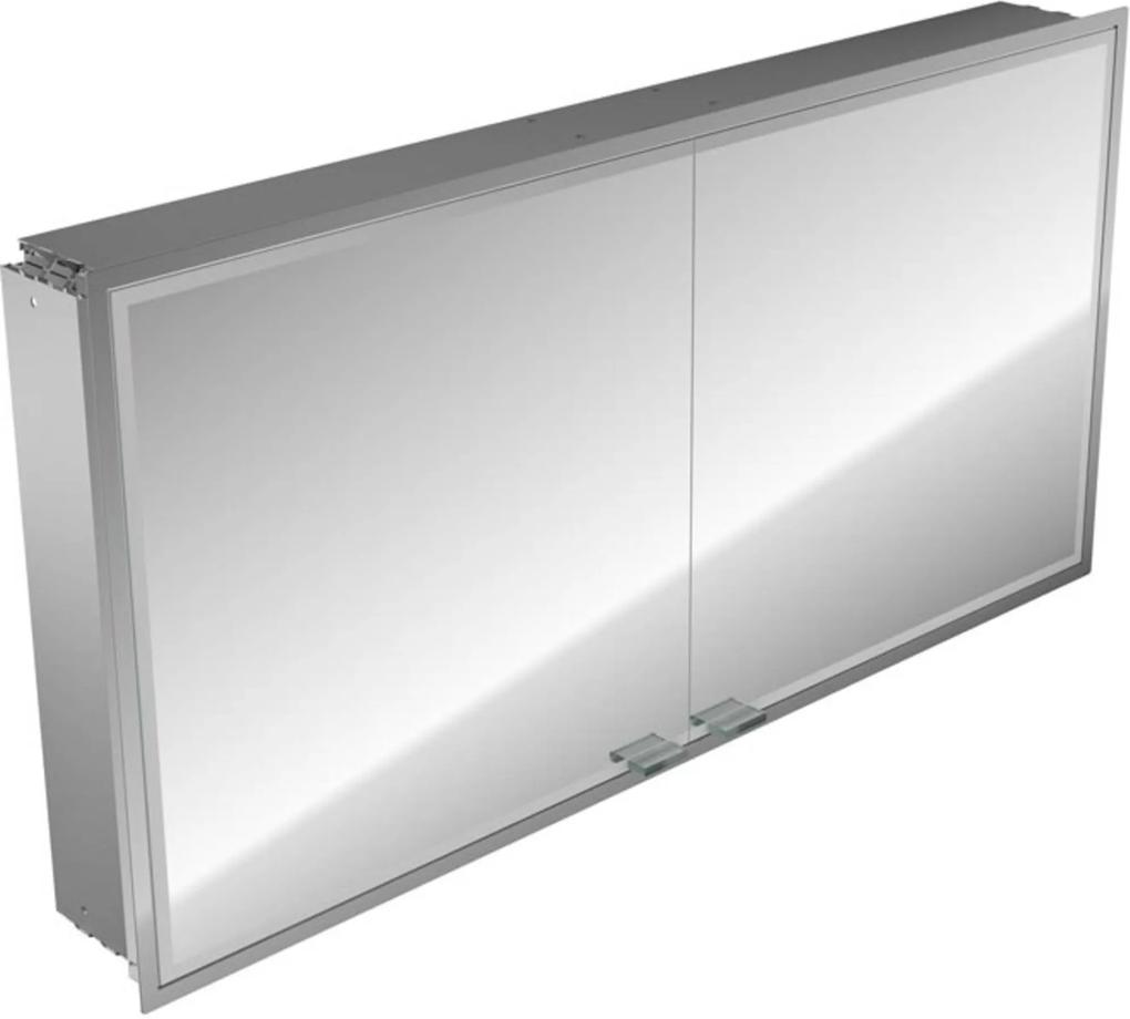 Emco Asis Prestige spiegelkast 131.5 cm. zonder radio Aluminium