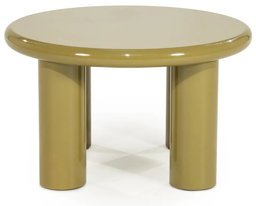Ronde Salontafel Medium Groen - 60 X 60cm.