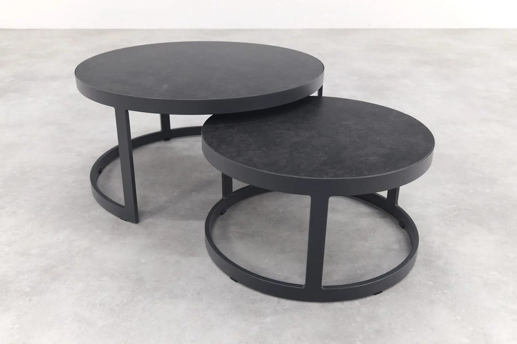 Boston/Rhodos stoel - 2-zitsbank loungeset - 5-delig