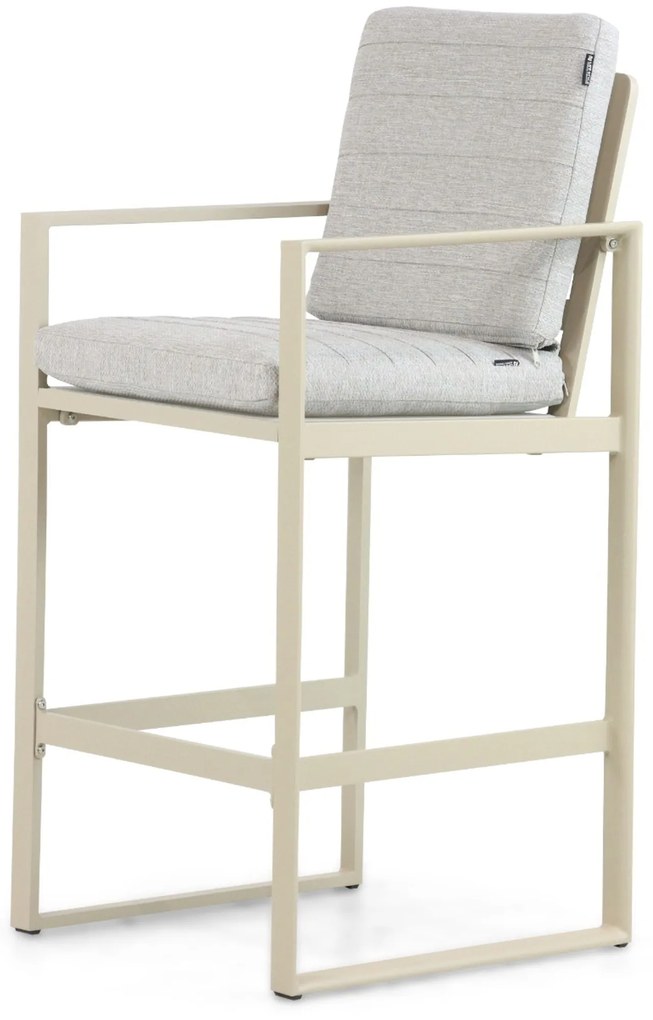 Barstoel Aluminium Taupe-naturel-bruin Lifestyle Garden Furniture Nuno