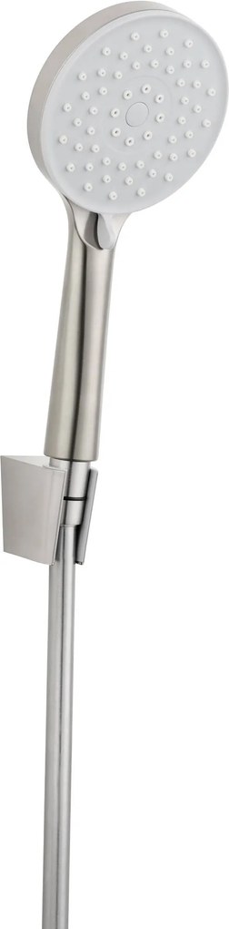 Saqu Eurotrend badset met 3 straalsoorten geborsteld nikkel