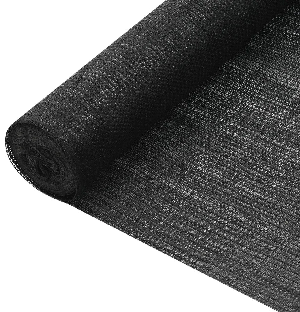 vidaXL Privacynet 75 g/m² 1x50 m HDPE zwart