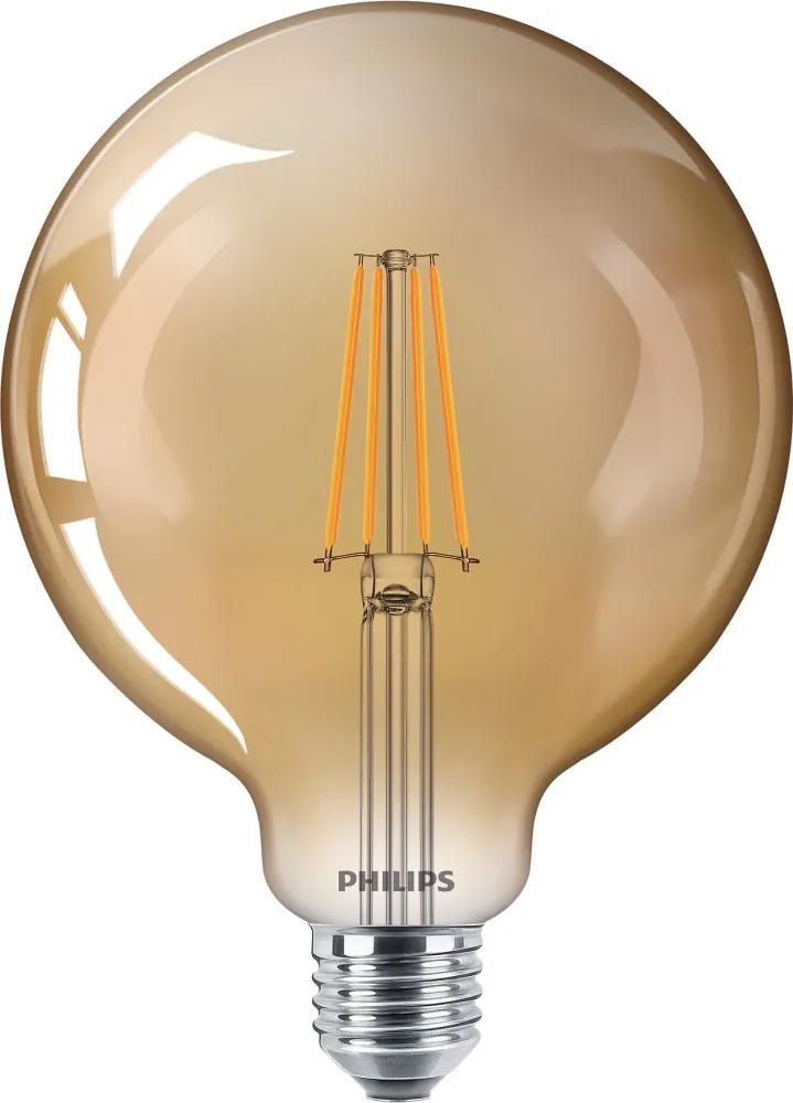 Philips Classic LEDbulb E27 G120 8W 822 Goud | Dimbaar - Vervangt 50W