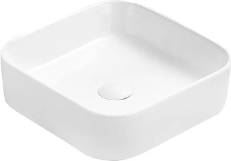 Mexen Vena opbouwwastafel 37 x 37 cm, wit - 22193700