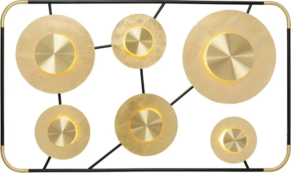 Grote Design Wandlamp Met Goud