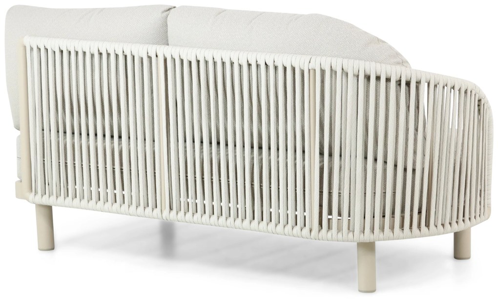 Hoek loungeset 5 personen Aluminium/rope Taupe  Santika Furniture Santika