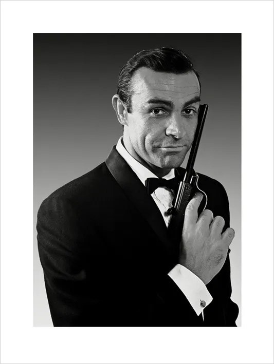 Kunstdruk James Bond 007 - Connery