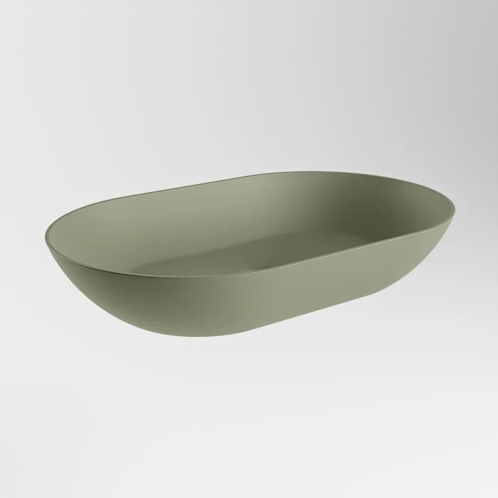 Mondiaz Onni Solid Surface waskom 55x35cm army