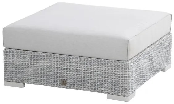 4 Seasons Outdoor | Lucca footstool  Voetenbank    Wit weerbestendig