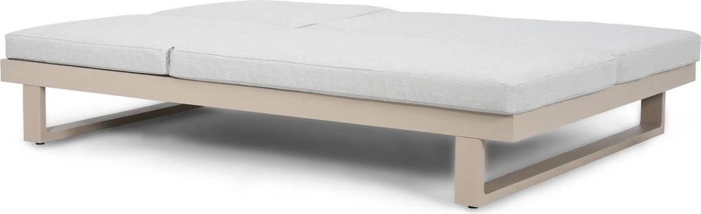 Lifestyle Garden Furniture Massimo Ligbed Met Kussen Loft/soft Grey Aluminium Taupe
