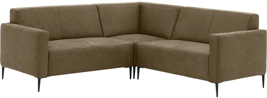 Goossens Key West groen, micro leer, 2-zits, modern design