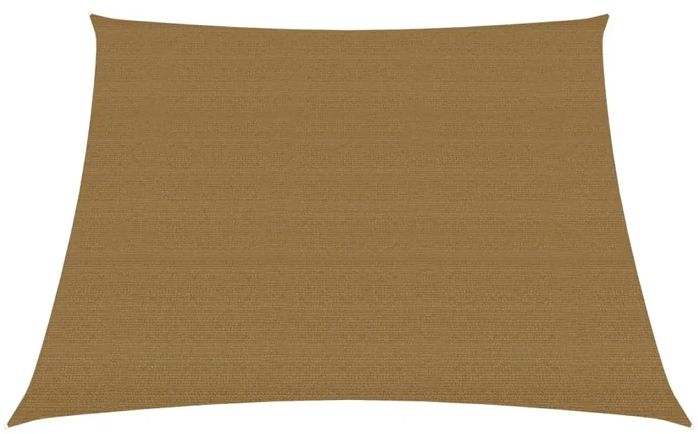 vidaXL Zonnezeil 160 g/m² 4/5x3 m HDPE taupe
