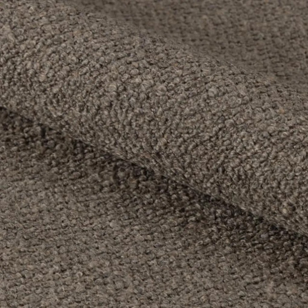 Eetkamerstoel Met Houten Poten Taupe Boucle