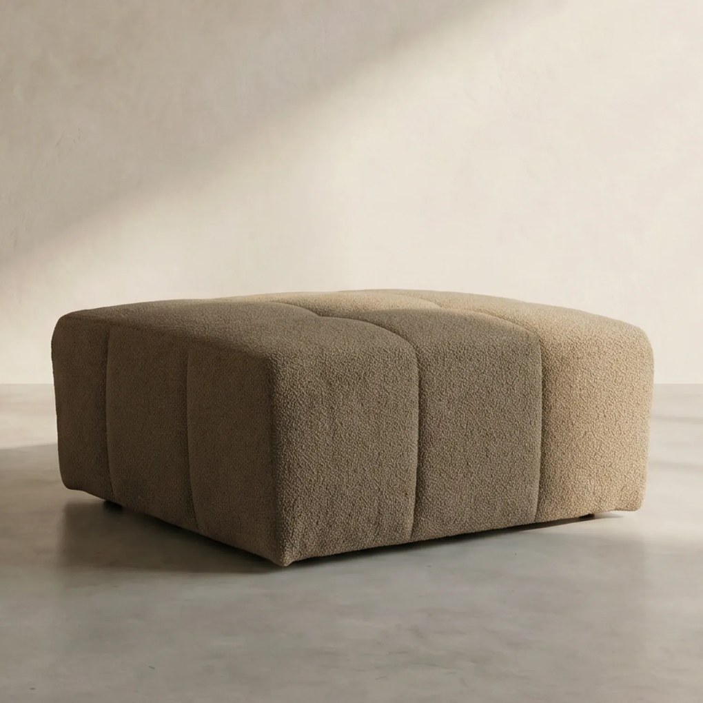 PEPP Interiors Wave Hocker Met Stiksels Teddy Bruin