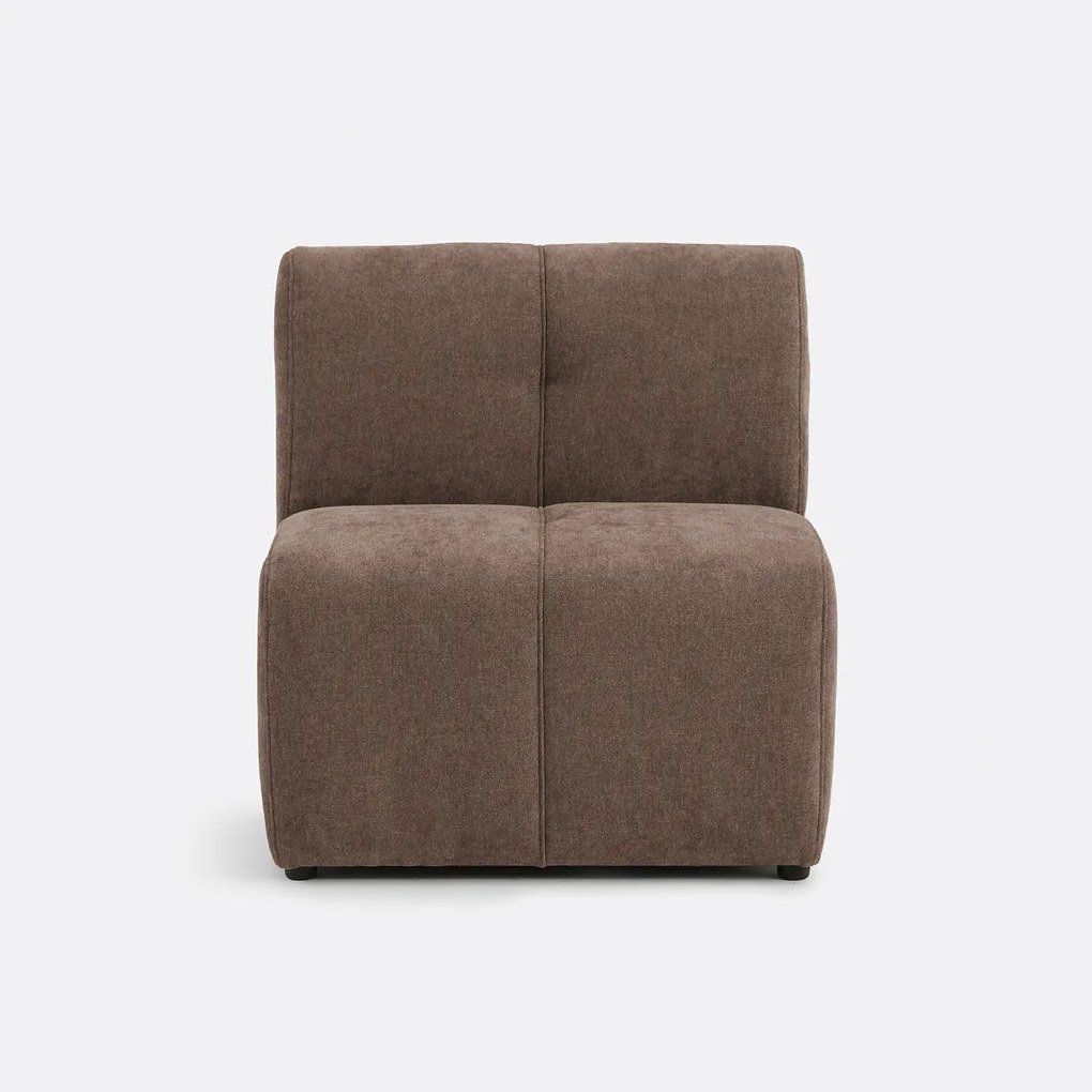 Modulaire tafelzetel, 1-zits, in fijne chenille, ANETA