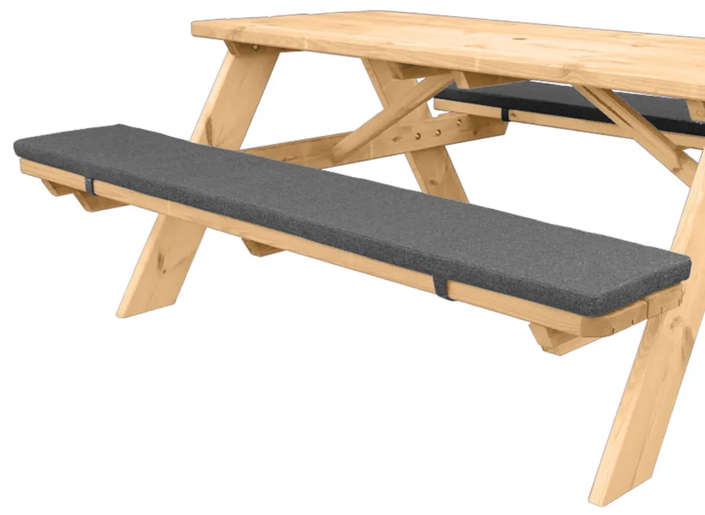 Picknicktafel kussen 240 x 30 cm - set van 2