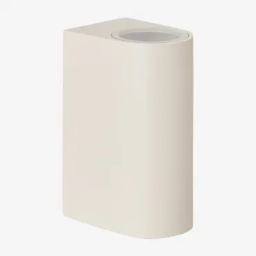 Buitenwandlamp In Aluminium Met 2 Pevot Lichtpunten Tapioca Beige - Sklum